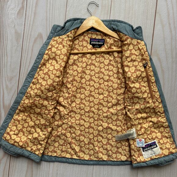 Patagonia Girls Nano Puff Primaloft Jacket Size L (12) Diamond Quilted #68006 - Picture 7 of 9